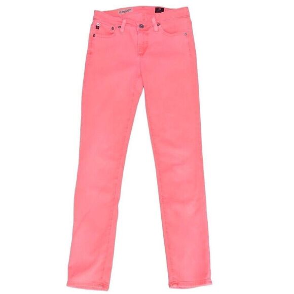 AG Adriano Goldschmied The Stevie Ankle Slim Straight Coral Jeans Size 26R - Picture 1 of 8